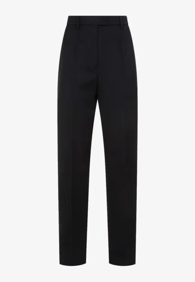 Prada Tailored Wool Pants In Black