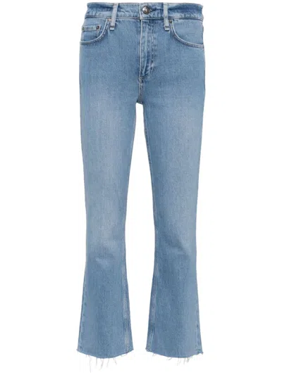 Rag & Bone Peyton Ankle Bootcut Jeans In Blue