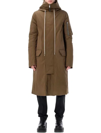 Rick Owens Mega Parka In Braun