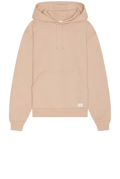 Saint Laurent Oversized Soft Cotton Hoodie In Nude & Neutrals