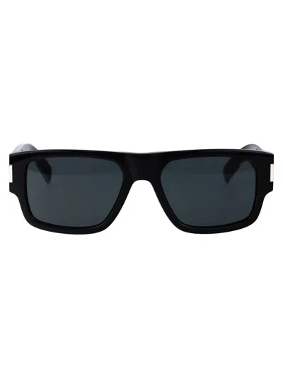 Saint Laurent Sl 659 Sunglasses In 001 Black Crystal Black