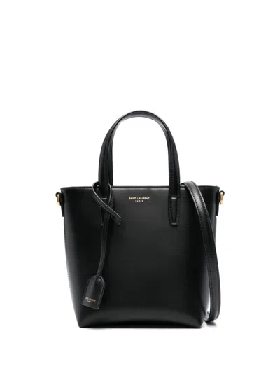 Saint Laurent Toy Shopping Leather Tote In Nero