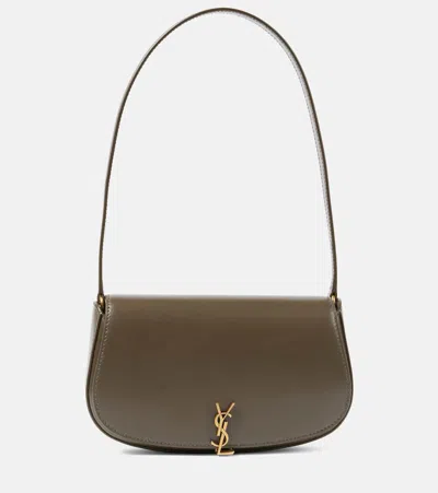 Saint Laurent Voltaire Mini Leather Shoulder Bag In Green