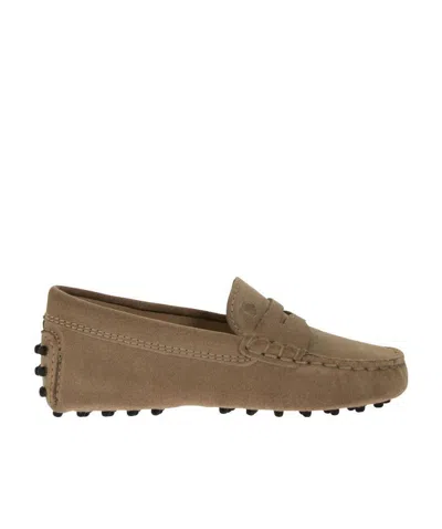 Tod's Slip-on Suede Loafers In Brown