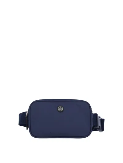 Tory Burch Virginia Nylon Belt Bag In Blue