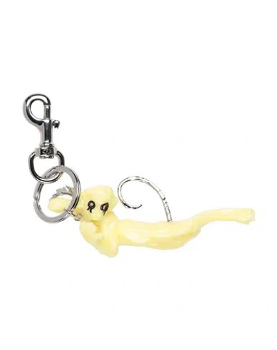 Valentino Garavani Woman Key Ring Yellow Size - Plastic