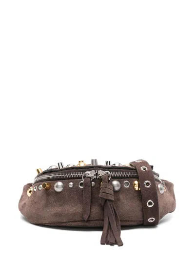 Valentino Garavani Nellcote Belt Bag In Brown