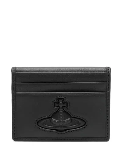 Vivienne Westwood Orb-logo Cardholder In Black