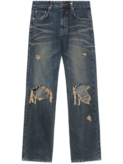 We11 Done Blue Distressed Jeans