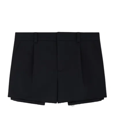 We11 Done Black Layered Shorts