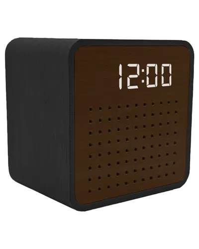 Ztech Retro Mini Wooden Bluetooth Speaker In Black