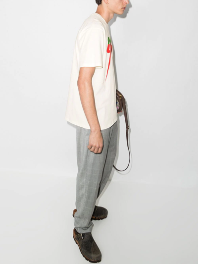 Shop Gucci Blade Cotton T-shirt In White