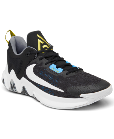 Shop Nike Men's Giannis Immortality 2 Basketball Sneakers From Finish Line In Black/white/blue