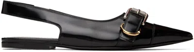 GIVENCHY BLACK VOYOU SLINGBACK SLIPPERS 