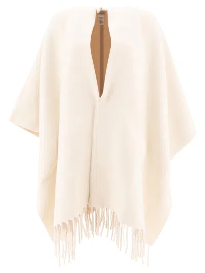 Shop Brunello Cucinelli Wool And Cashmere Double Knit Poncho In Tan