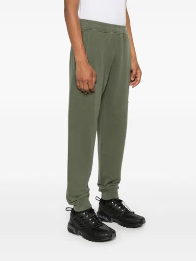 Shop Stone Island Logo Cotton Sweatpants