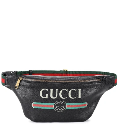 GUCCI Printed leather belt bag 