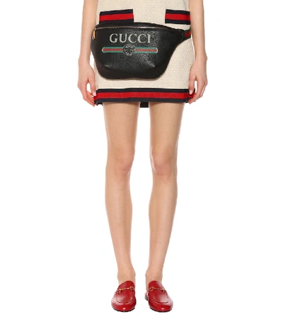 GUCCI Printed leather belt bag 