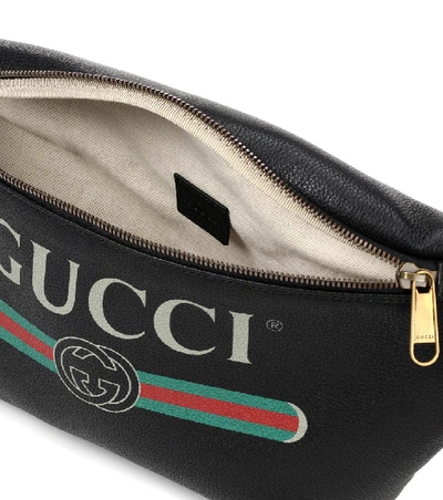 GUCCI Printed leather belt bag 