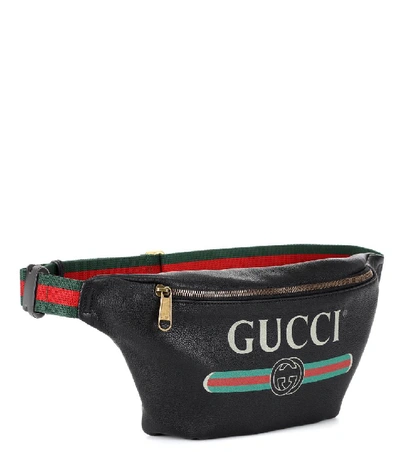 GUCCI Printed leather belt bag 