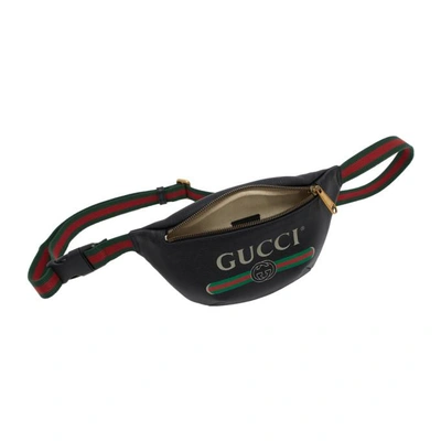 Shop Gucci Black Small Logo Belt Bag In 8164 Black