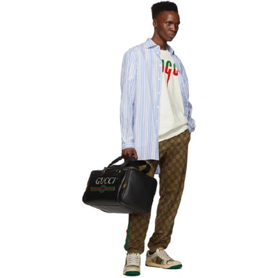 Shop Gucci Off-white Logo T-shirt