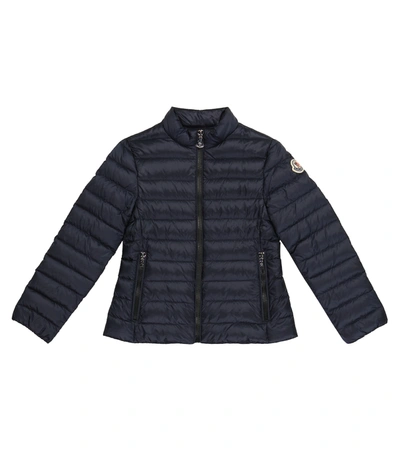 Moncler Kids Kaukura Navy Quilted Shell Jacket (8-10 Years)