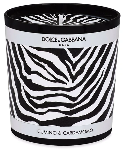 Dolce & Gabbana 250gr Lychee & Mulberry Scented Candle In Black,white