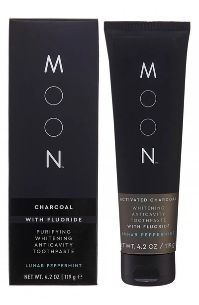 Moon Lunar Peppermint Charcoal With Fluoride Whitening Toothpaste