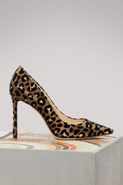 Jimmy Choo Romy 100 Pumps In Leopard