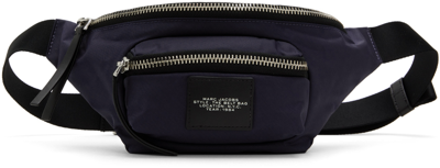 Marc Jacobs Navy 'the Biker Nylon Belt Bag' Pouch In 415 Midnight Blue