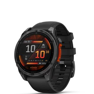 Render of the Slate Gray Garmin Fenix 8 47mm AMOLED watch