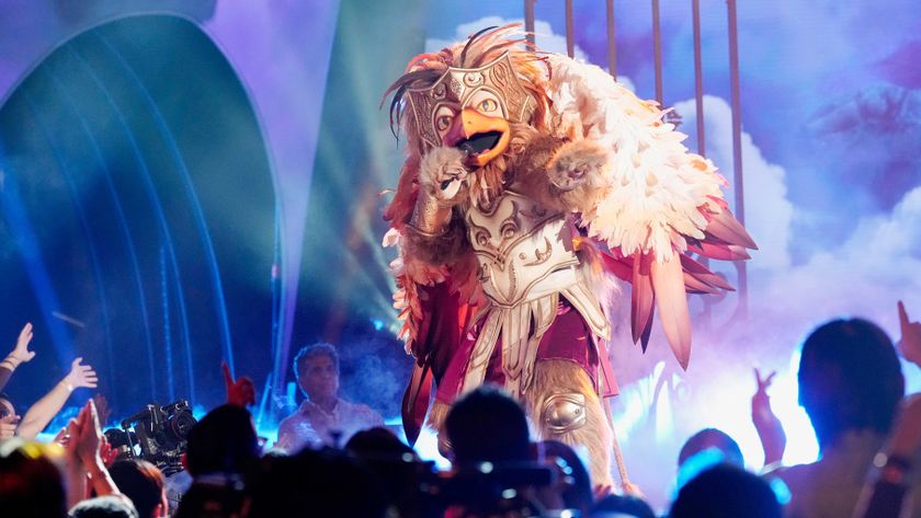 Griffin performs in The Masked Singer season 13