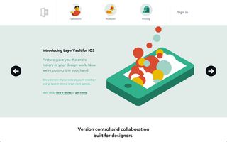 Examples of flat design: Layervault