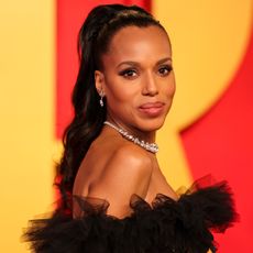 kerry washington on the vanity fair oscars after party red carpet