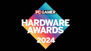 PC Gamer Hardware Awards 2024 logo on a black background