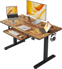 Fezibo electric standing desk with keyboard tray