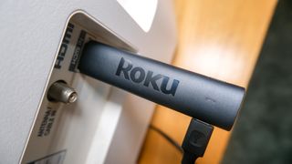 The Roku Streaming Stick 4K, plugged into a TV, is the best streaming device