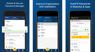 Keeper Password Manager Screens