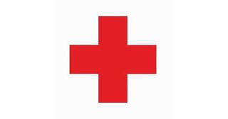 The red cross emblem, one of the most iconic logos