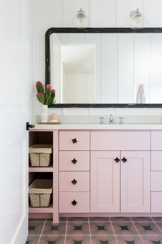 pink cabinet