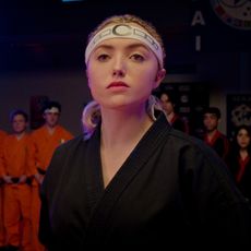 peyton list in a karate uniform in cobra kai season 6 part 2