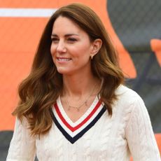 Kate Middleton wears a preppy cricket sweater