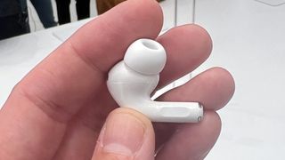 Image of the AirPods Pro 2 in action during launch