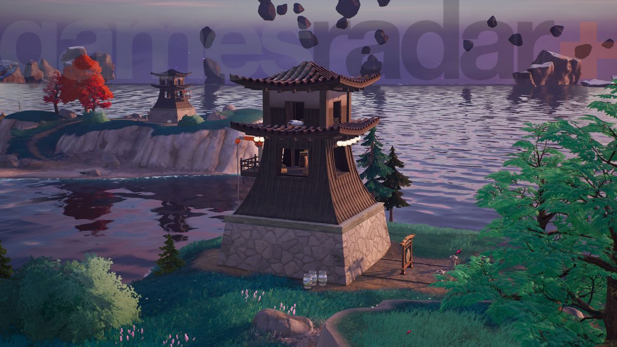 Two of the Fortnite Lighthouses