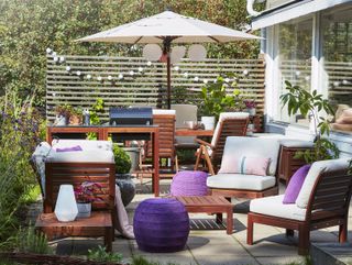 family garden ideas: Ikea seating area