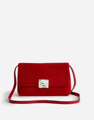 Madewell x AGMES Lennox Bag in Tomato Red.