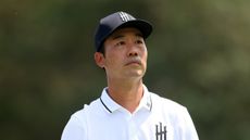 Kevin Na looks on during the 2023 LIV Golf League season