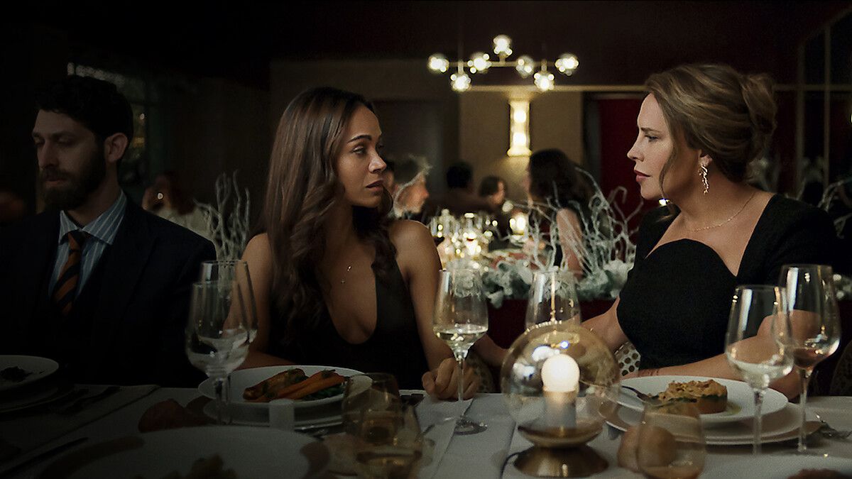 Zoe Saldana and Karla Sofia Gascon in Netflix&#039;s Emilia Perez 