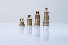 rental sign on pound coins